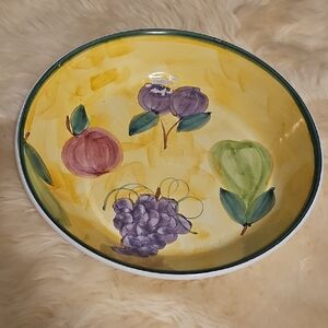 Hand-Painted Fruit Design Bowl